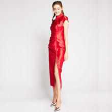 Load image into Gallery viewer, Crystal Pleated Qipao
