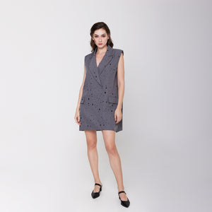 Eyelet Vest Dress