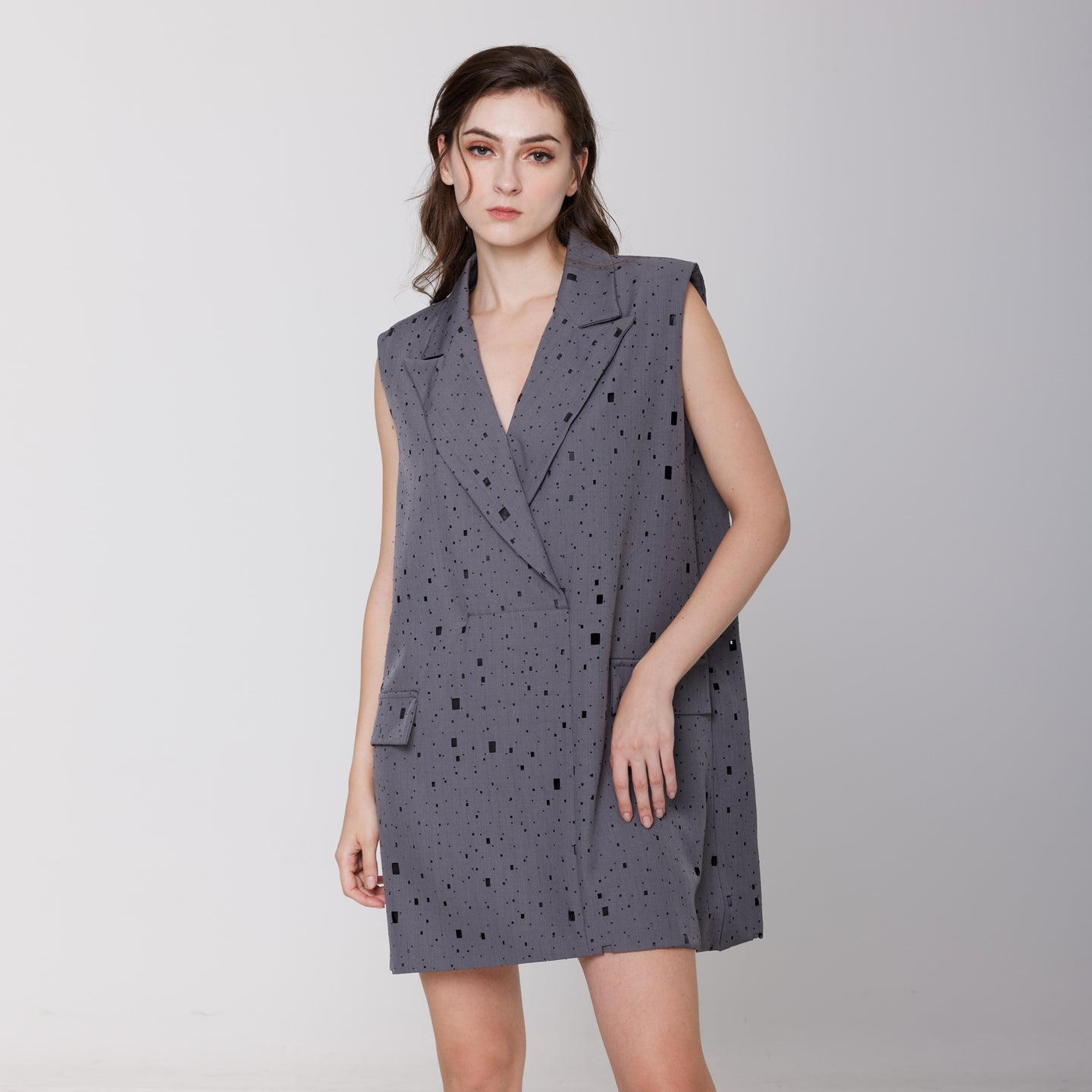 Eyelet Vest Dress