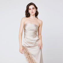 Load image into Gallery viewer, Coryn Feather Tube Gown
