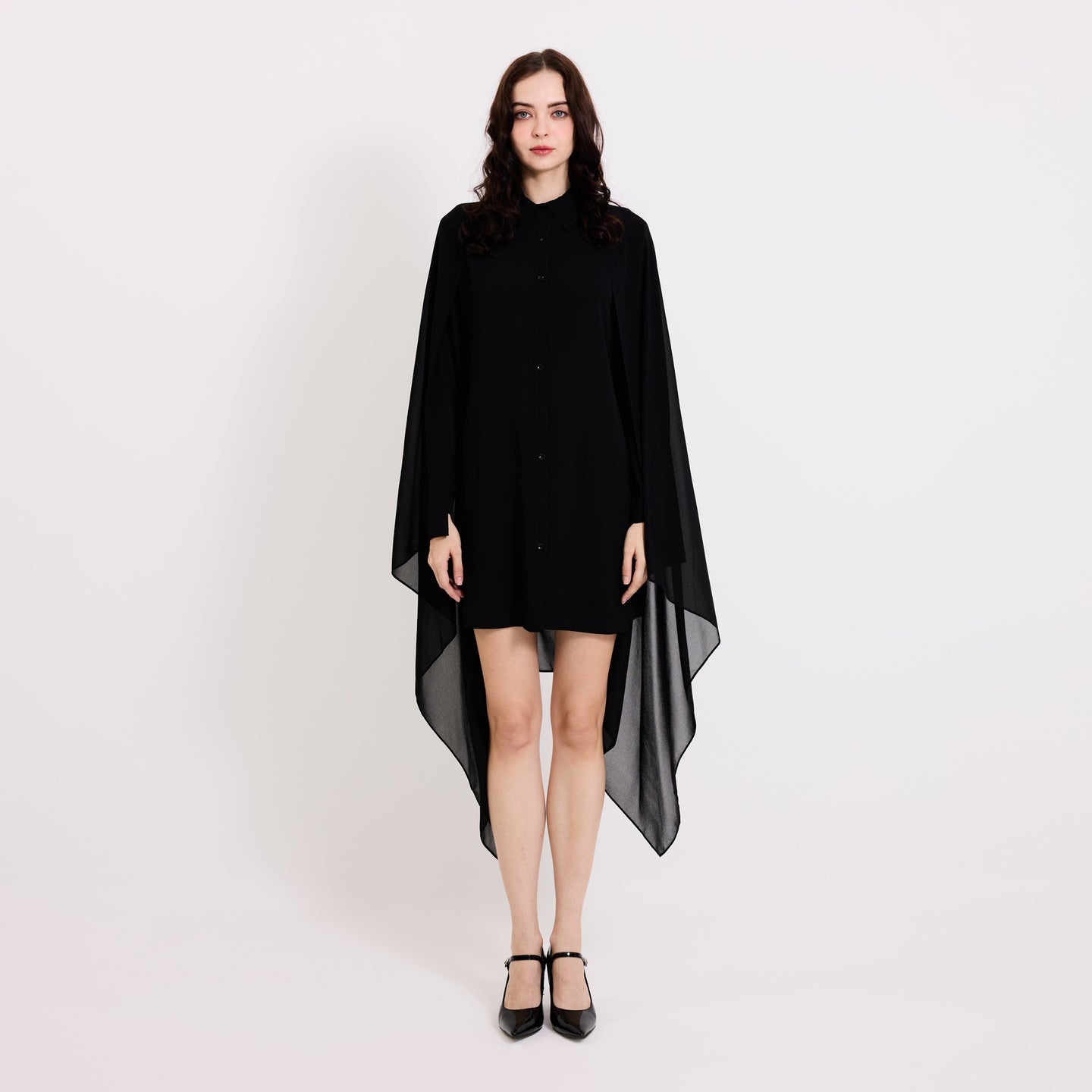 Cape Shirt Dress
