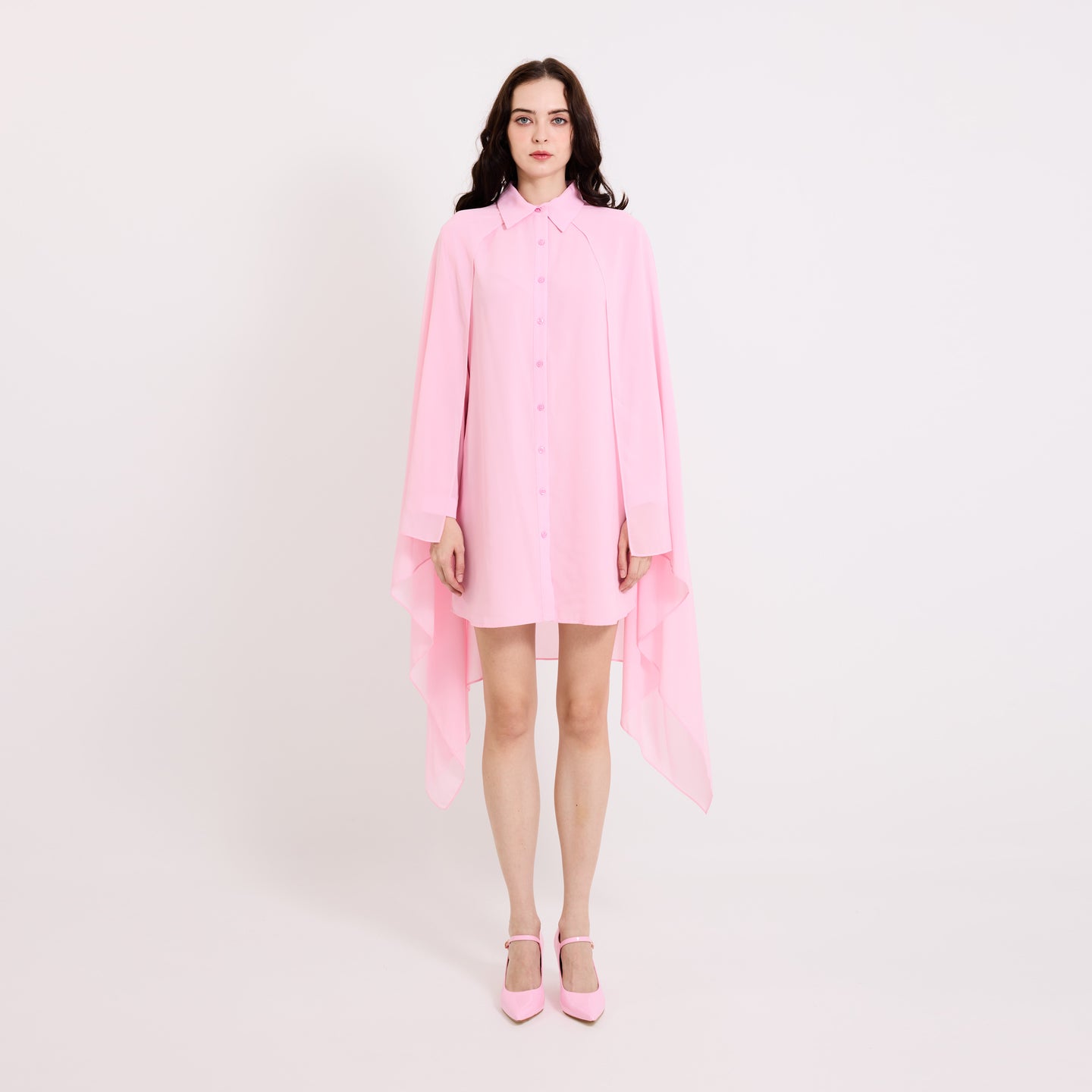 Cape Shirt Dress
