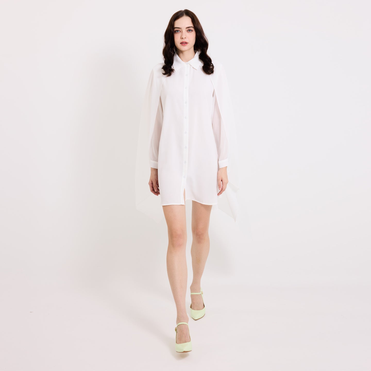 Cape Shirt Dress