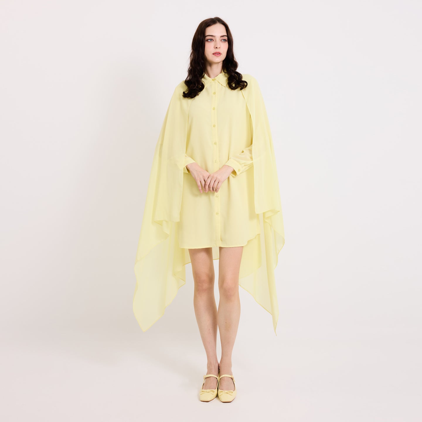 Cape Shirt Dress