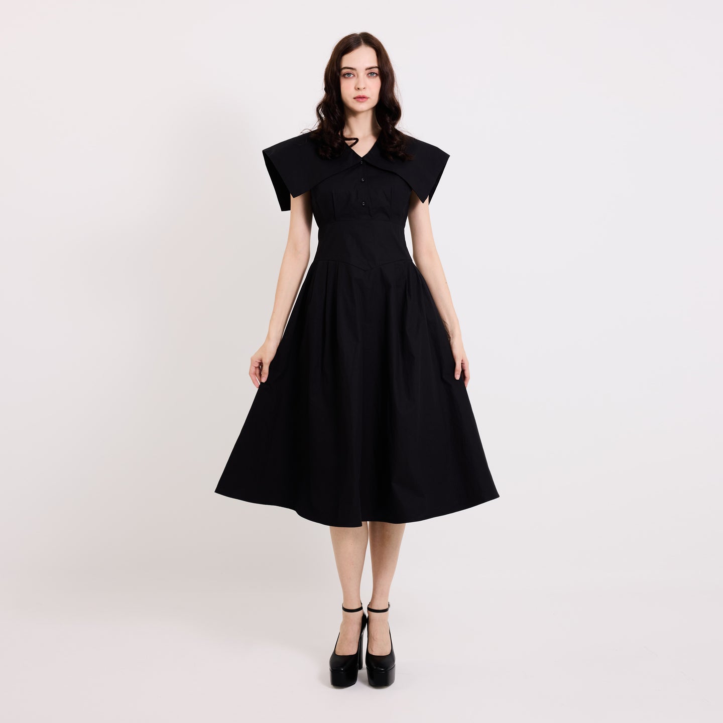 Square Collar Dress
