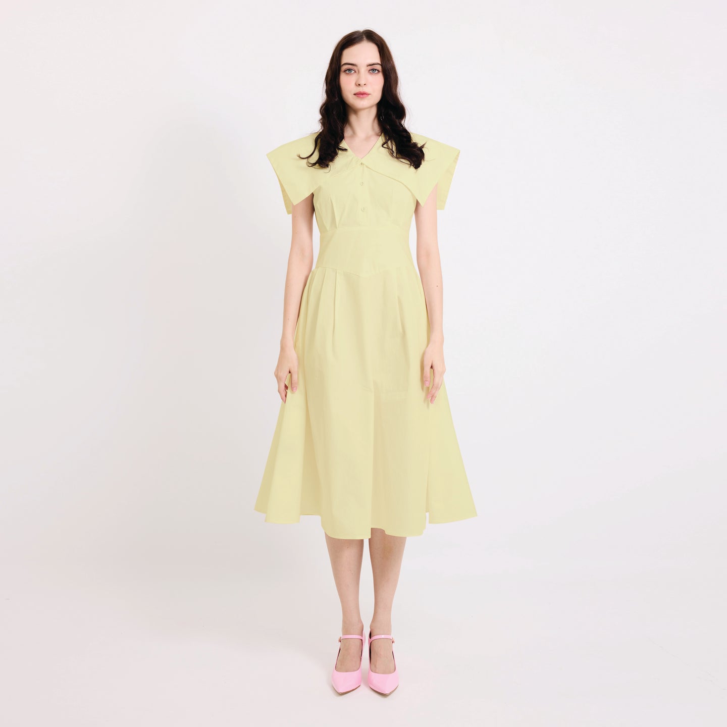 Square Collar Dress