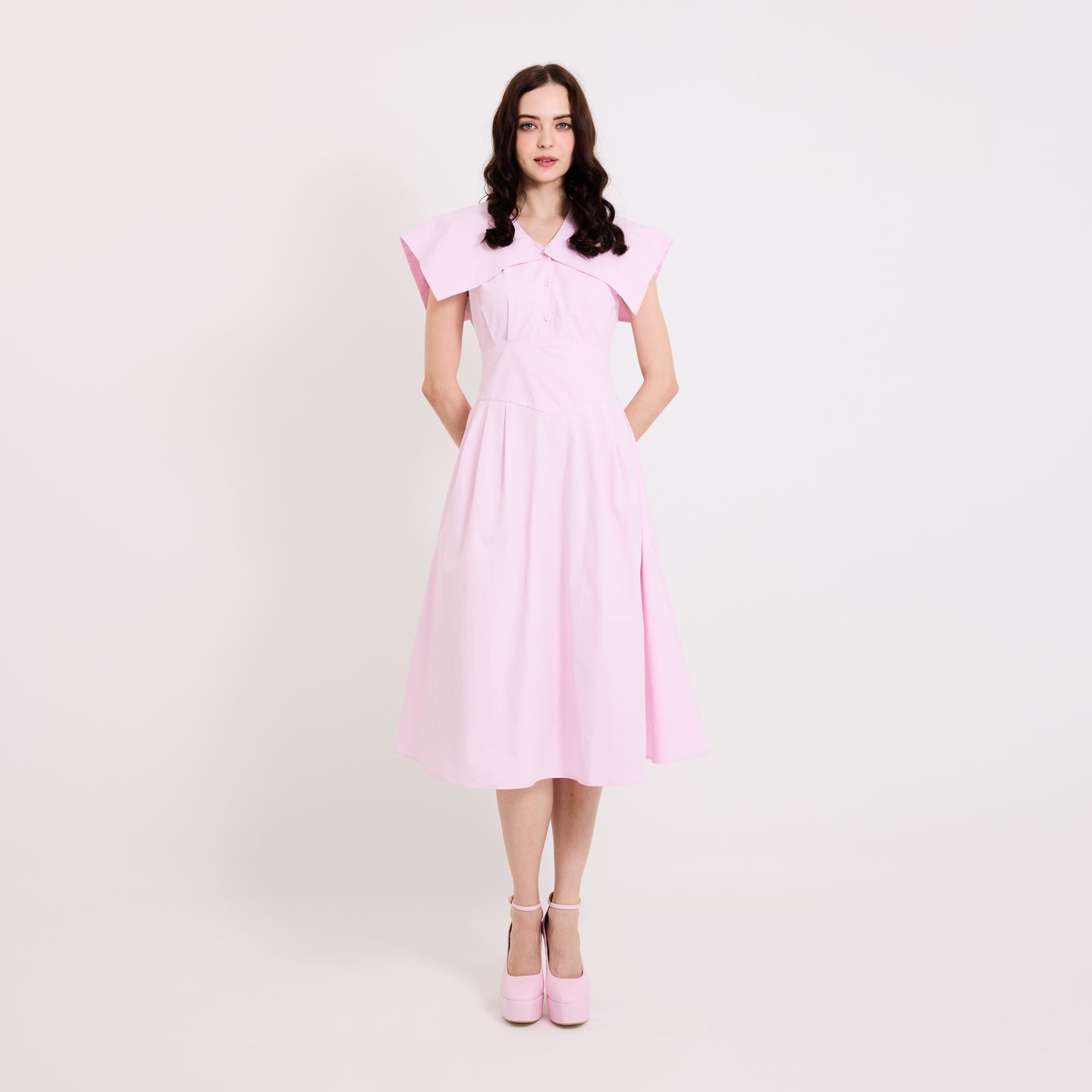 Square Collar Dress