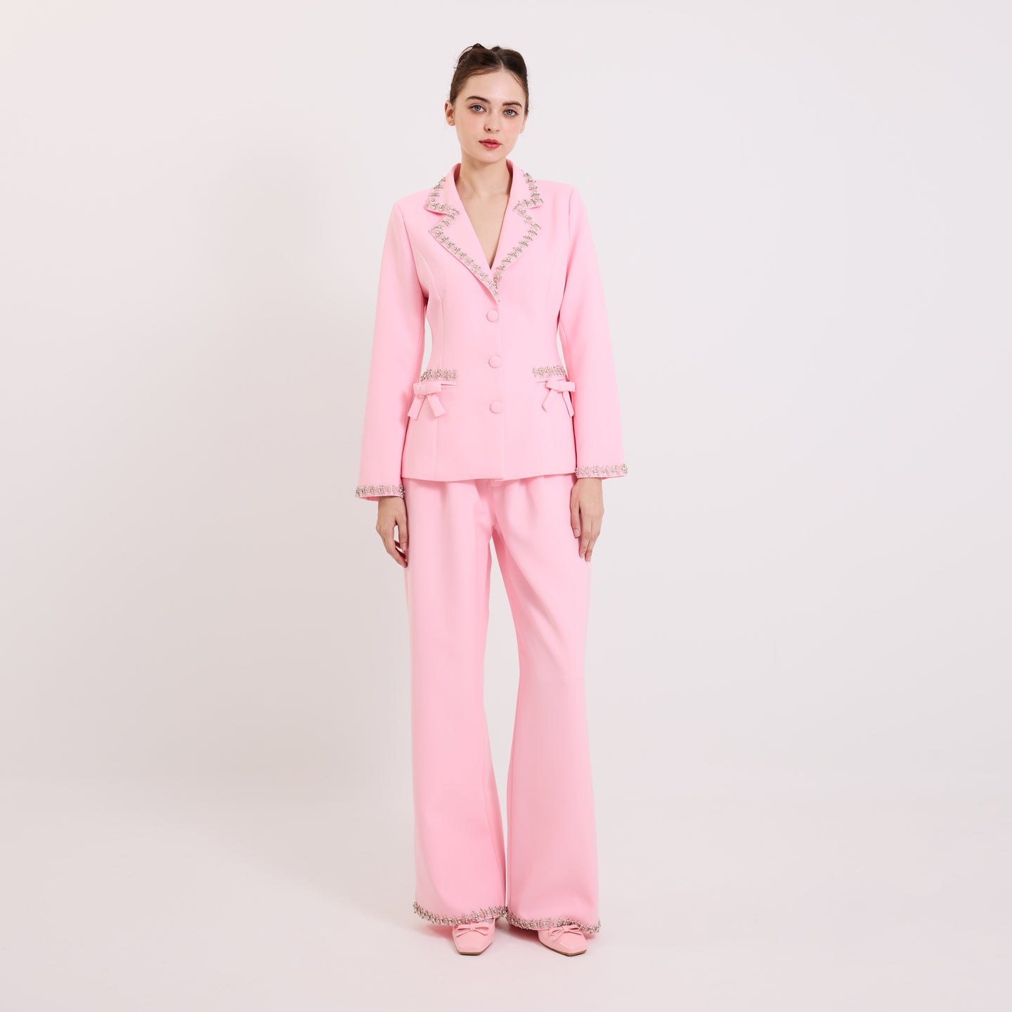 Kylie Diamonte Jacket and Trouser Set