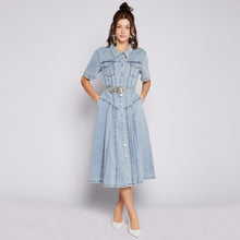 Load image into Gallery viewer, Denim Midi Dress
