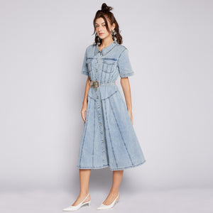 Denim Midi Dress