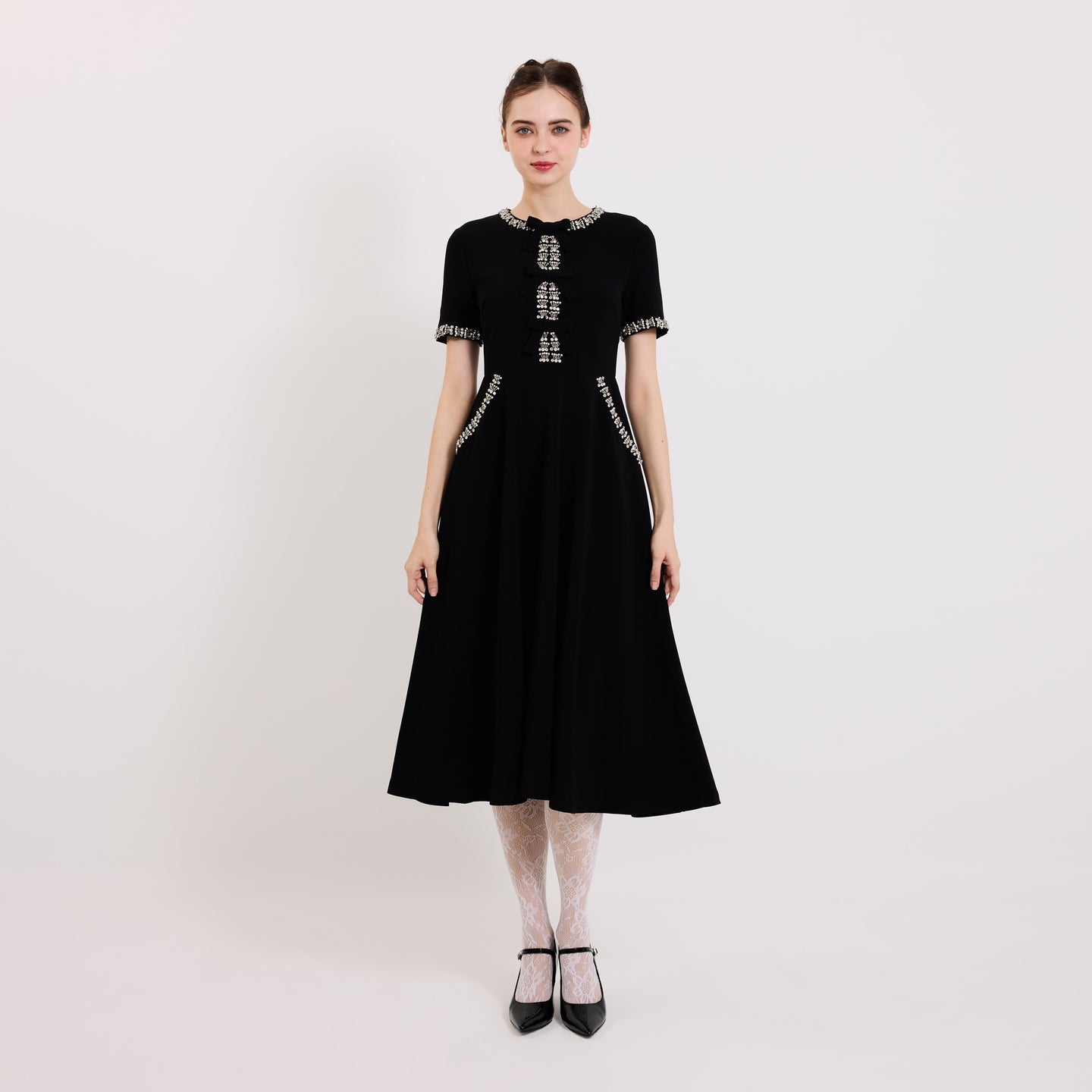 Karie Diamonte Midi Dress