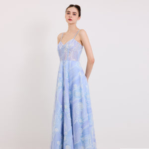 Aerial Strappy Gown