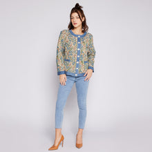 Load image into Gallery viewer, Denim Floral Jacket
