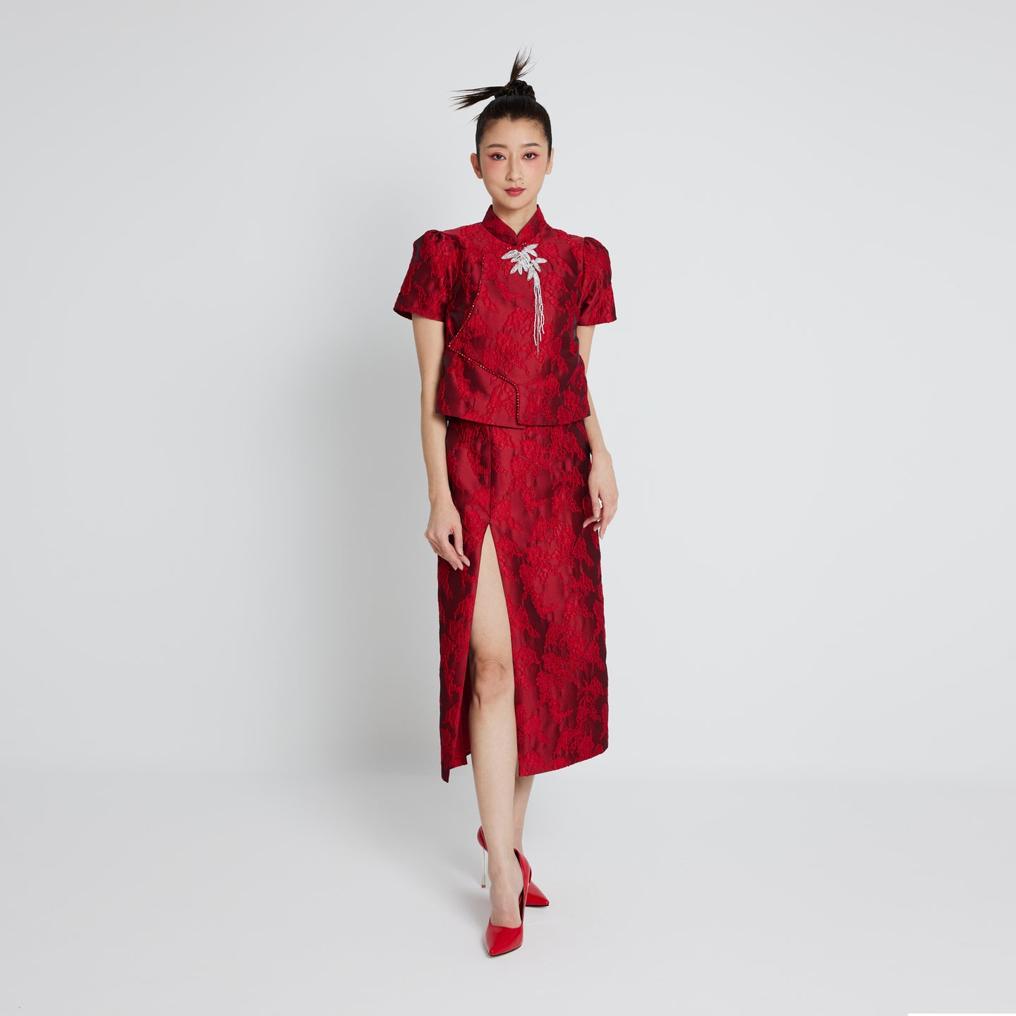 Xue Ke Slit Skirt