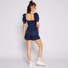 Load image into Gallery viewer, LINEN CROP TOP
