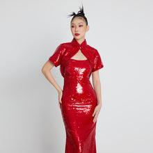 Load image into Gallery viewer, Xin Yue Sequin Gown
