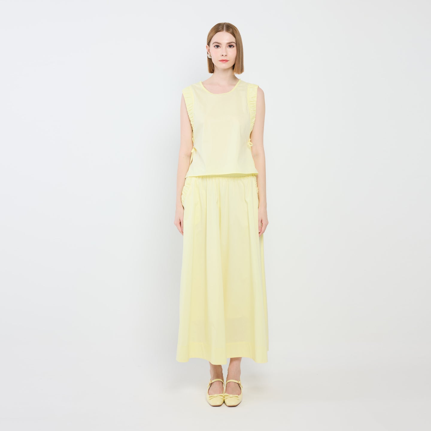 Sleeveless Top and Skirt Set
