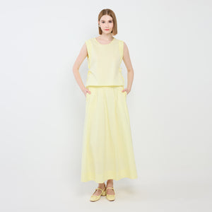 Sleeveless Top and Skirt Set