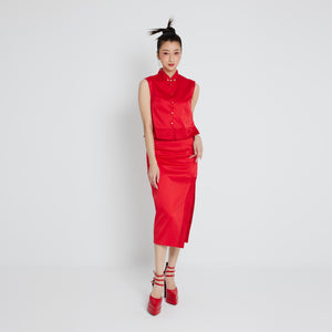 Ke Rou Slit Pencil Skirt