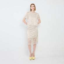 Load image into Gallery viewer, PEARL LACE TOP &amp; SKIRT SET
