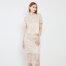 Load image into Gallery viewer, PEARL LACE TOP &amp; SKIRT SET
