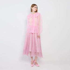 Tulle Pleated Shirt