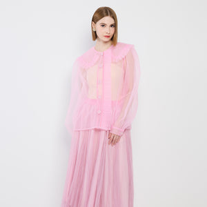 Tulle Pleated Shirt