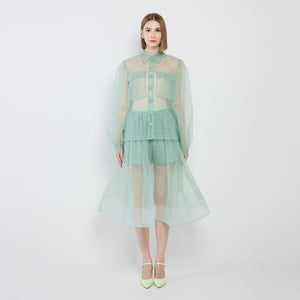 Tulle Cargo Shirt