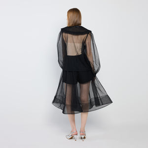 Tulle Pleated Shirt