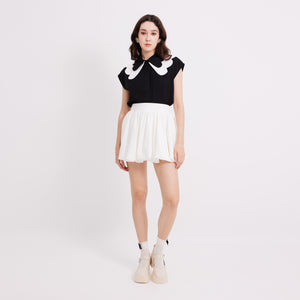 Scallop Collar Top