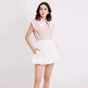 Scallop Collar Top