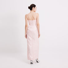 Load image into Gallery viewer, Riva Satin Strap Pleated Gown

