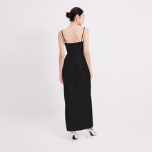 Load image into Gallery viewer, Riva Satin Strap Pleated Gown
