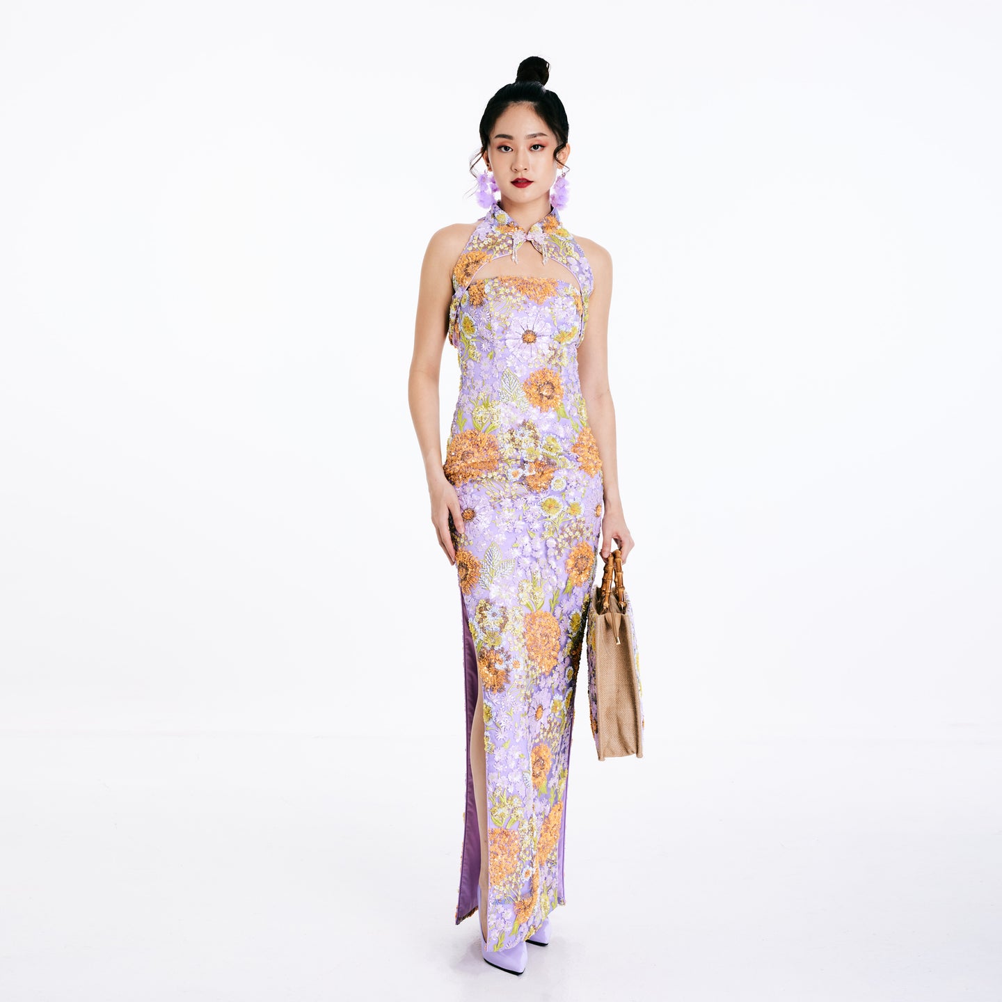 Li Li Sequined Qipao Dress