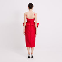 Load image into Gallery viewer, Vivien Ribbon Strap Midi Dress
