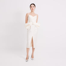 Load image into Gallery viewer, Vivien Ribbon Strap Midi Dress
