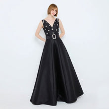 Load image into Gallery viewer, Diamante V-Neck Gown
