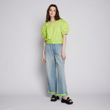 Load image into Gallery viewer, FRONT PLEATED SHIRT GREEN
