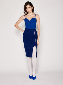 Piping Pencil Skirt