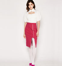 Load image into Gallery viewer, Piping Pencil Skirt
