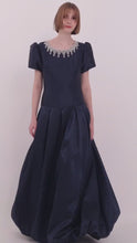 Load and play video in Gallery viewer, Diamante Round Neck Gown
