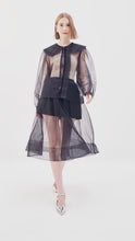 Load and play video in Gallery viewer, Tulle Pleated Shirt

