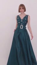 Load and play video in Gallery viewer, Diamante V-Neck Gown
