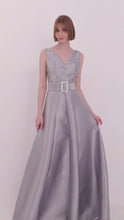 Load and play video in Gallery viewer, Diamante V-Neck Gown

