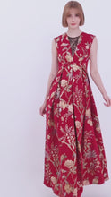 Load and play video in Gallery viewer, Lirui Jacquard Lace Maxi Dress
