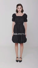 Load and play video in Gallery viewer, Round Sleeve Dress with Belt
