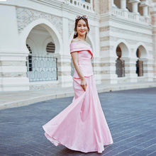 Load image into Gallery viewer, FIORI TAFETTA OFF SHOULDER GOWN
