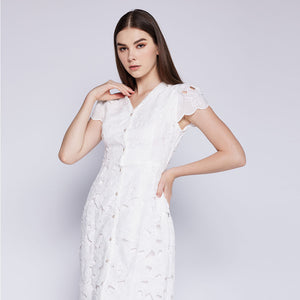 Flora Embroidery Dress