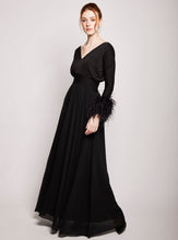 Load image into Gallery viewer, Panthea Ostrich feather gown
