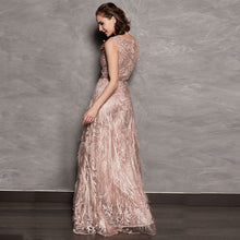 Load image into Gallery viewer, OLIVIA BEADING LACE GOWN
